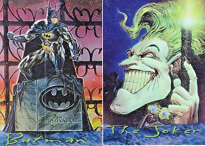 Batman Master Series 1995 Skybox Complete Chromium Card Set 1 Of 2 & 2 Of 2 DC • $27