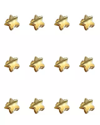 12pcs Mini Hair Claw Clips Clamps Golden Star Small Hair Clips Grips Pins 1CM UK • £2.99