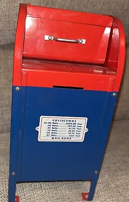 Vintage Metal Mail Box Bank Superior Toy & Manufacturing Co. 9  • $8