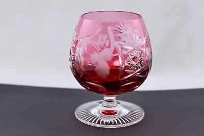 Nachtmann Traube Crystal Ruby Red Large Brandy Glass/snifter - Mint • $125