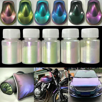 10g Chameleon Color Changing Pearl Powder Metal Sparkle For Car Paint Pigment • $5.36