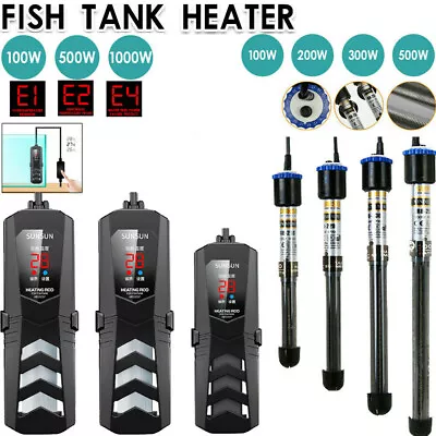 SUNSUN PTC Aquarium Submersible Heater Fish Tank Auto Thermostat LED Display • $17.99