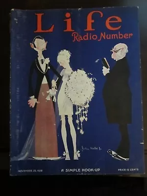 Life Magazine November 1926 Radio Number A Simple Hookup Wedding Art Deco 40 • $105.29