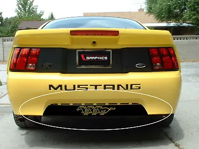 99-04 Ford Mustang Rear Lower Bumper Insert With Ponies Decal Graphics Vinyl  • $14.99
