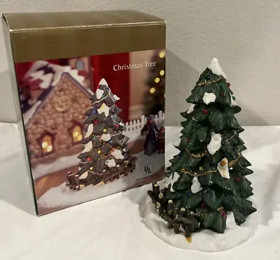 Mervyns Village Square Decorated  Light Up Christmas Tree Holiday 2002 Rare • $39.99