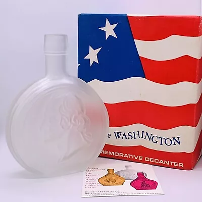 1970s Wheaton Glass George Washington Decanter 1st Edition Original Box New • $17.50