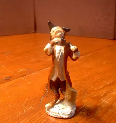 Antq 19ThC Alfred Voigt Sitzendorf Bone Rattler Monkey Band Porcelain Figurine#2 • $132