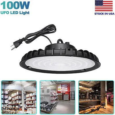 100W UFO Led High Bay Light Industrial Commercial Factory Warehouse Garage Light • $19.99