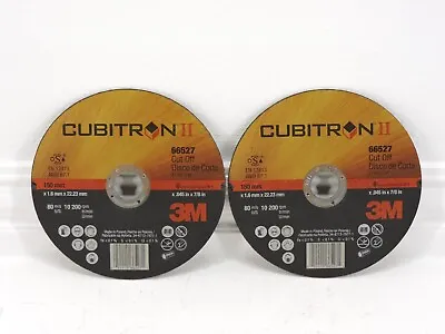 3M™ Cubitron™ II Cut-Off Wheel 66527 T1 6 In X .045 In X 7/8 In 2 Pack • $18.99
