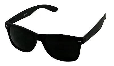 Classic Retro 80's Super Dark Non-Polarized Lens Square Murdered Out Sunglasses • $9.99
