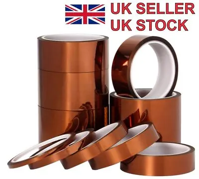 Kapton Polyimide Tape Heat Resistant Adhesive Insulation 30mm Wide 33M Long UK • £8.99