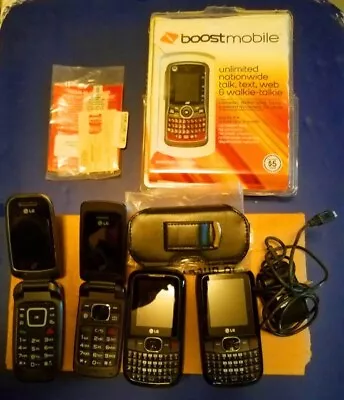 M Lot Of 5 Old CELL PHONES For Parts Motorola Clutch I465 BoostMobile Tracfones • $21.99