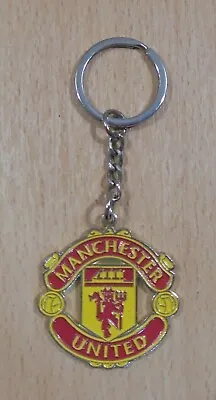 Manchester United Fc Advertisign Vtg Metal Keychain • $19.99