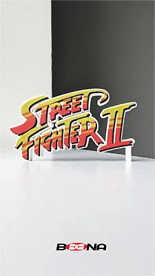 £17.99 • Buy Decorative STREET FIGHTER 2 Self Standing Logo Display Retro Arcade