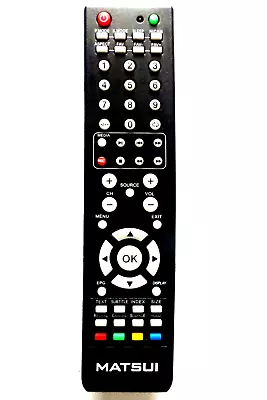 MATSUI LCD TV REMOTE CONTROL For M15DIGB19 M19DIGB19 M22DIGB19 • £7.99