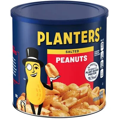 Planters Cocktail Peanuts - Heart Healthy - Sea Salt - 16oz (454g) • £10.99