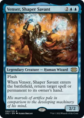 Venser Shaper Savant Light Play English Magic The Gathering MTG Double Masters • $0.99