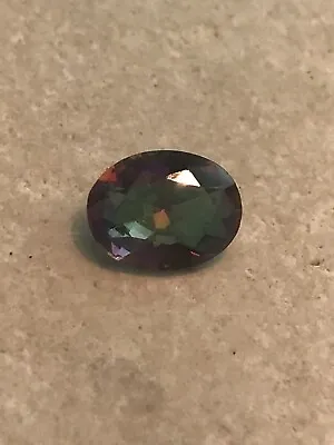 Rainbow Mystic Topaz Multicolour Loose Gemstone - Oval Cut - 9x7mm - Free UK P&P • £7.78