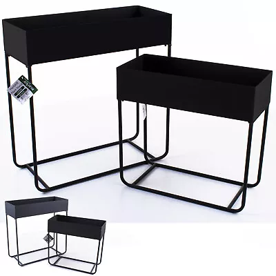 £29.99 • Buy Raised Garden Planter Grow Bed Patio Plant Stand Outdoor Rectangular Metal