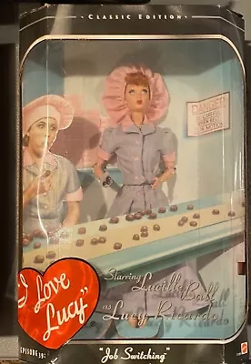 I Love Lucy Barbie Doll Switching Jobs See Pics Box Damage • $30