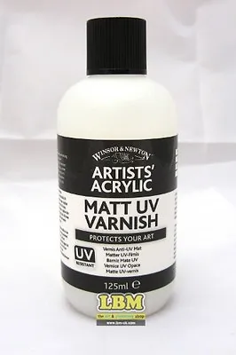 Winsor & Newton Artists' Acrylic Matt UV Varnish 125ml (3030930) • £11.75