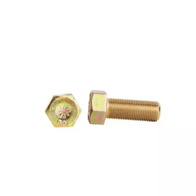 3/8-24 X 1-1/4  Hex Cap Screw/ BOLT Grade 9 Yellow Zinc Full Thread SELECT • $18