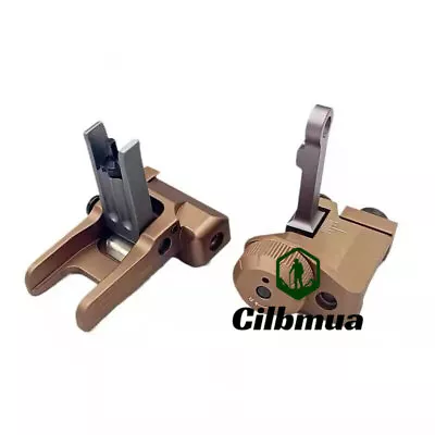 New Metal Flip-Up Front Rear Sight Rail Machine CNC Aiming Folding KAC300 Sight • $22.11