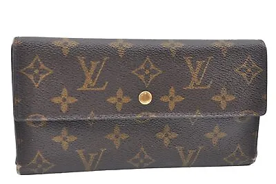Authentic Louis Vuitton Monogram Porte Tresor International M61215 Wallet K5870 • $0.99