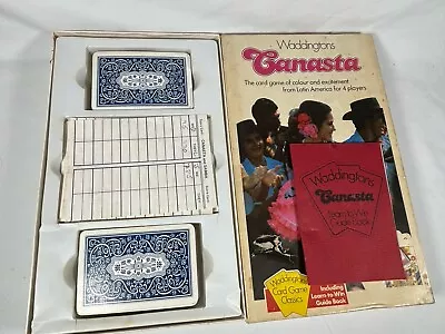 Waddingtons Canasta Card Vintage Boxed Game Complete With Instructions GC. • £6.99