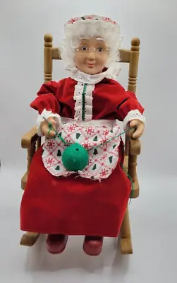 Vintage Animated ROCKING MRS CLAUS 1996 - Knits & Hums - GEMMY 12  | Christmas • $29.99