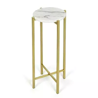  Marble Side Drink Table White • $43.58