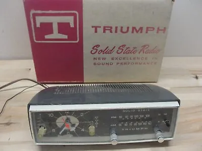 Vintage Triumph Solid State Radio Alarm Clock Model Rk-714 • $25
