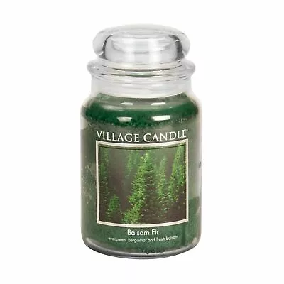 Village Candle Balsam Fir Large Apothecary Jar Scented Candle 21.25 Oz. • $32.94