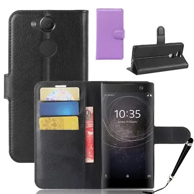 $8.99 • Buy HQ Wallet Money Card Leather Case Cover Sony Xperia XA2 / XA2 Ultra +FREE Stylus