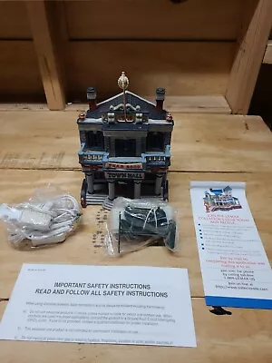 Vintage 1999 Lemax Millennium 2000 Celebration Town Hall Porcelain Lighted House • $29.99