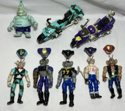 £99.99 • Buy Vintage Biker Mice From Mars Figures & Motorcycle Vehicles Galoob 1993 Bundle