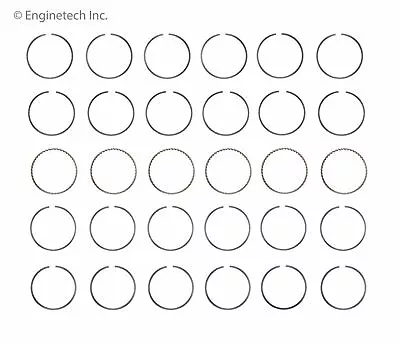 Piston Ring Set For Select 00-12 Ford Lincoln Mazda Mercury Models S89486-.75 • $79.99