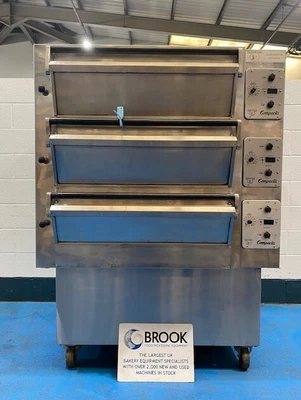 Used Tom Chandley 6 Tray 3 Deck Oven  2 L/c 1 H/c Mk4 Controls • £4850