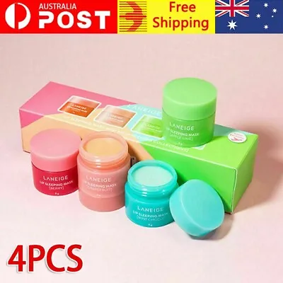 4 Pack Laneige Lip Sleeping Mask 8g Anti Aging Lip Care Moisturizing Lip Balm • $17.38