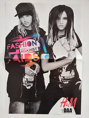 KATY PERRY / TOKIO HOTEL H&M FASHION AGAINST AIDS Poster Norwegian Magazine TOPP • £11.26