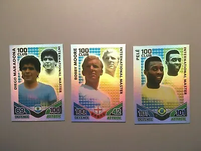 Match Attax  2010 World Cup International Master 100 Club Pele And Others • £8.99