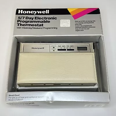 Vintage 1987 Honeywell 5/7 Day Electronic Programmable Thermostat NEW NOS Rare! • $29.98