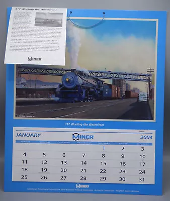 2004 Miner Enterprises Railroad Locomotive Calendar 317 Working The Waterfront • $9.99