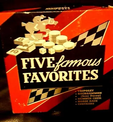 Antique Five Famous Favorites Game • £13.98