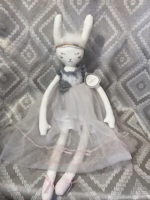 Pottery Barn Kids PBK Ballerina Bunny Designer Doll Vienna Rabbit Plush NWT • $104.99