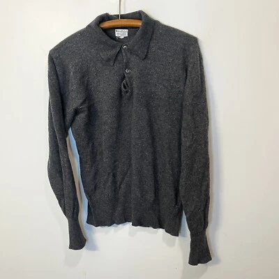 $35.95 • Buy VTG 100% Pure Cashmere Sweater Made In England Size XL Grey