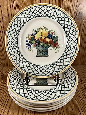 Set Of 6 Villeroy & Boch Basket Pattern Salad Plates 8 1/2” Germany • $60