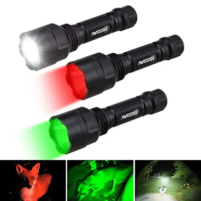 $14.69 • Buy 10000Lm Gun Hunting Red/Green/White LED Weapon Scope Flashlight Light Torch Lamp