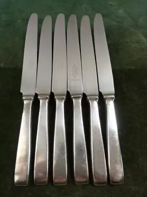 6 Vintage Mappin & Webb Dinner Table Knives Silver Plated #1 • £19.99