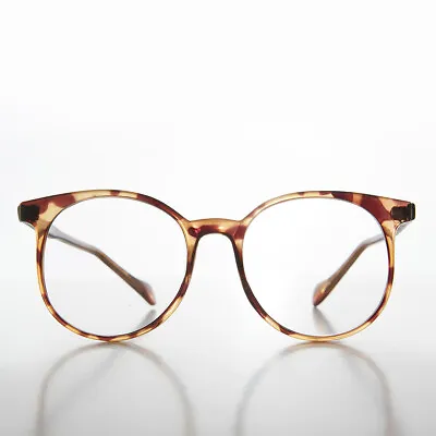 Big 80s Secretary Eyeglasses With Clear Lens Tortoise - Smart • $28